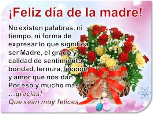 feliz día para mi madre