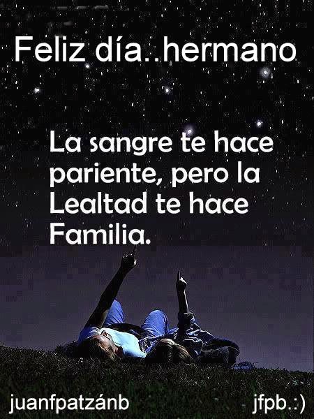 feliz día hermano