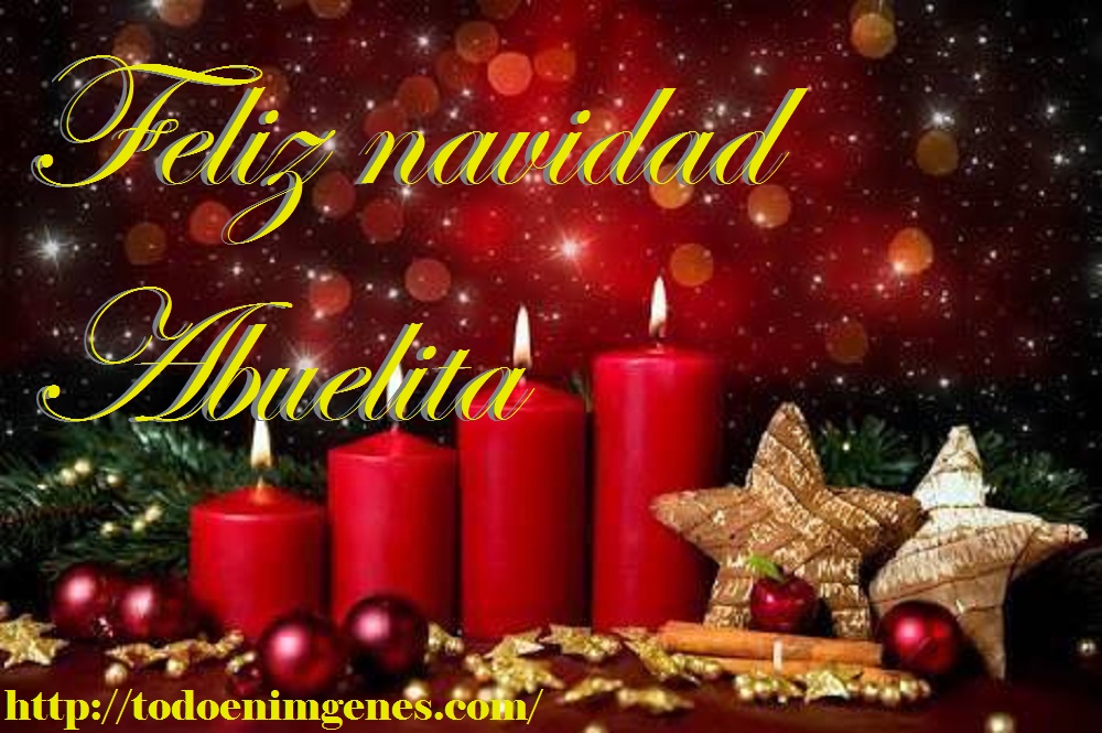 ▷ Imágenes de feliz navidad abuelita