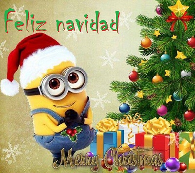 ▷ Imágenes de feliz navidad con los minions