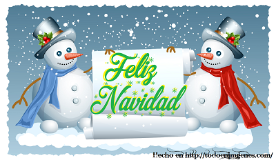 ▷ Imágenes de feliz navidad con muñecos de nieve