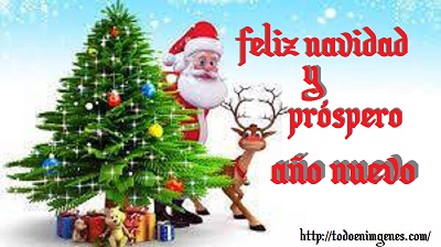 feliz navidad y prospero año nuevo