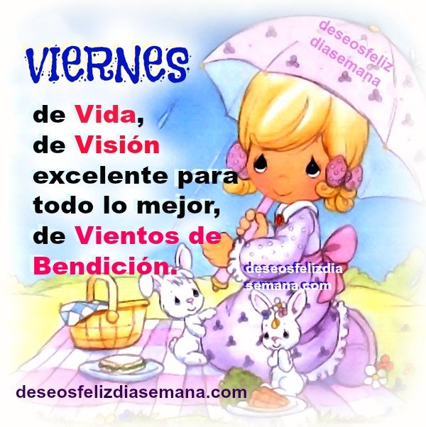 Feliz viernes bendiciones imagen cristiana buen deseo