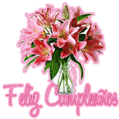 Imágenes de flores animadas para cumpleaños lindas
