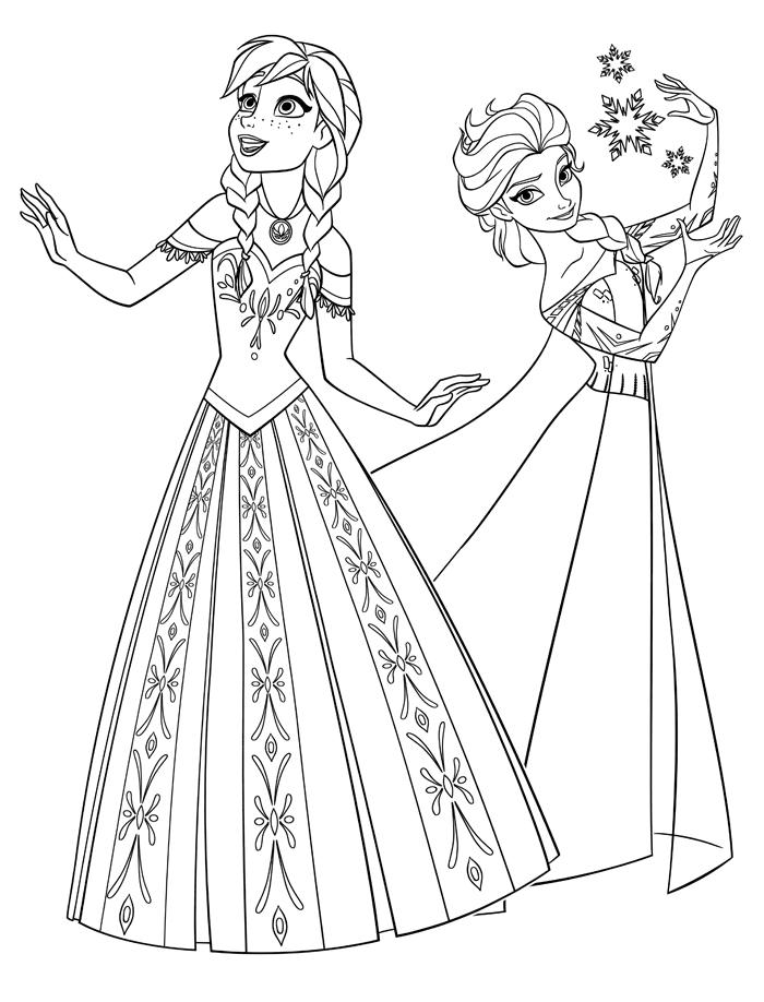 ▷ Imágenes de frozen para colorear