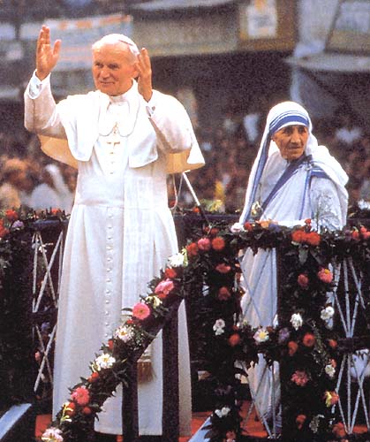 ▷ Imágenes de la madre teresa de calcuta con el papa juan pablo segundo