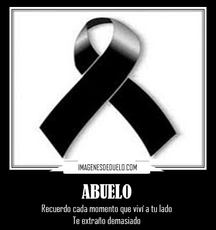 Imágenes de luto por la muerte de un abuelo