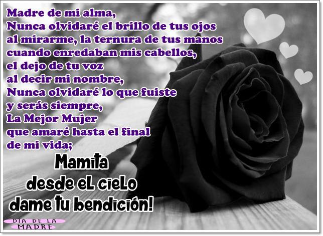 Imágenes de luto por la partida de mi madre