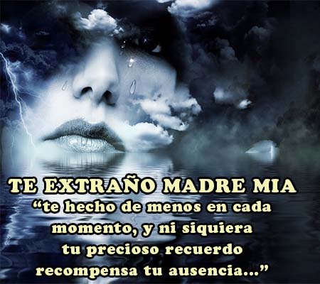 Imágenes de luto por la partida de mi madre