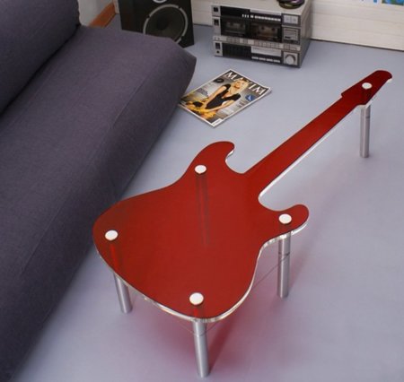 ▷ Imagenes de mesas en forma de guitarra