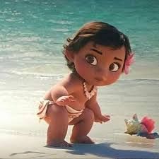 Imágenes de moana bebé para descargar y colorear