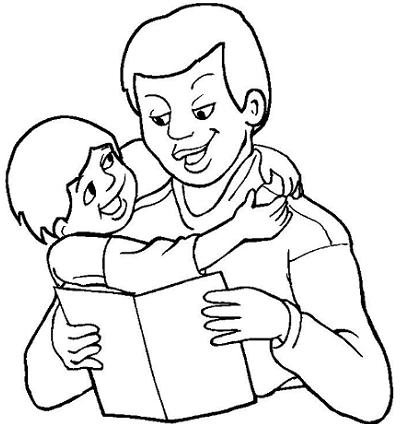 ▷ Imágenes de papá para colorear