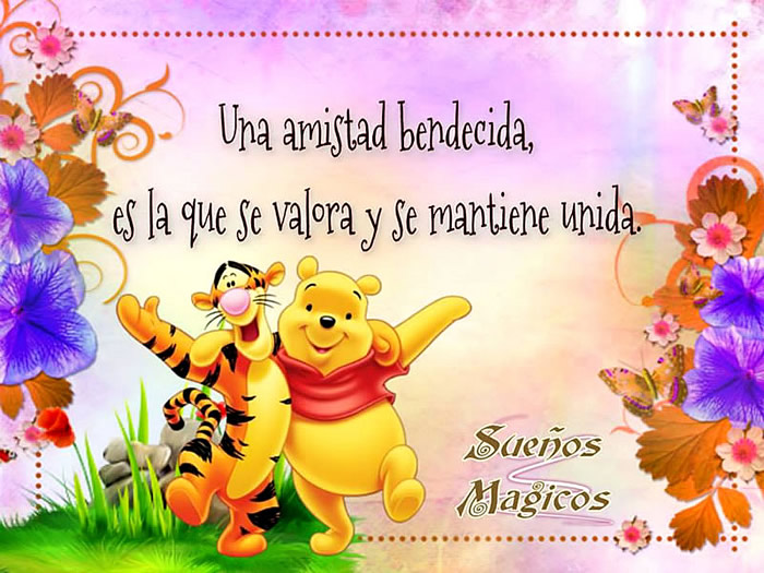 ▷ Imágenes de pooh con frases de amistad