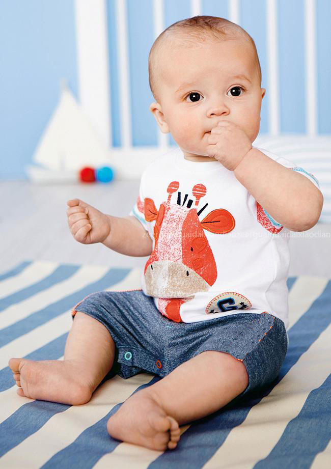 2015-nuevo-verano-niños-bebés-ropa-Set-de-girafa-infantil-mameluco-del-bebé-recién-nacido-bebé
