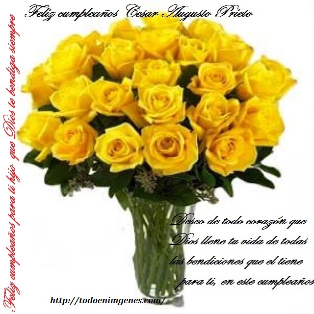 ▷ Imágenes de rosas amarillas de feliz cumpleaños
