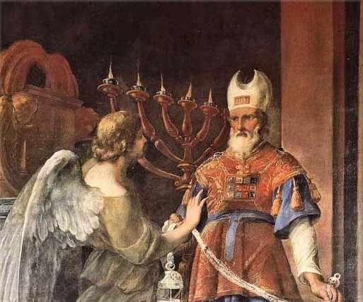 zacaria es visitado por el ángel gabriel