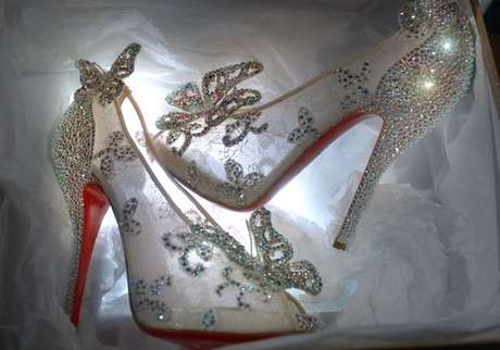 zapatos de cristal bonitos