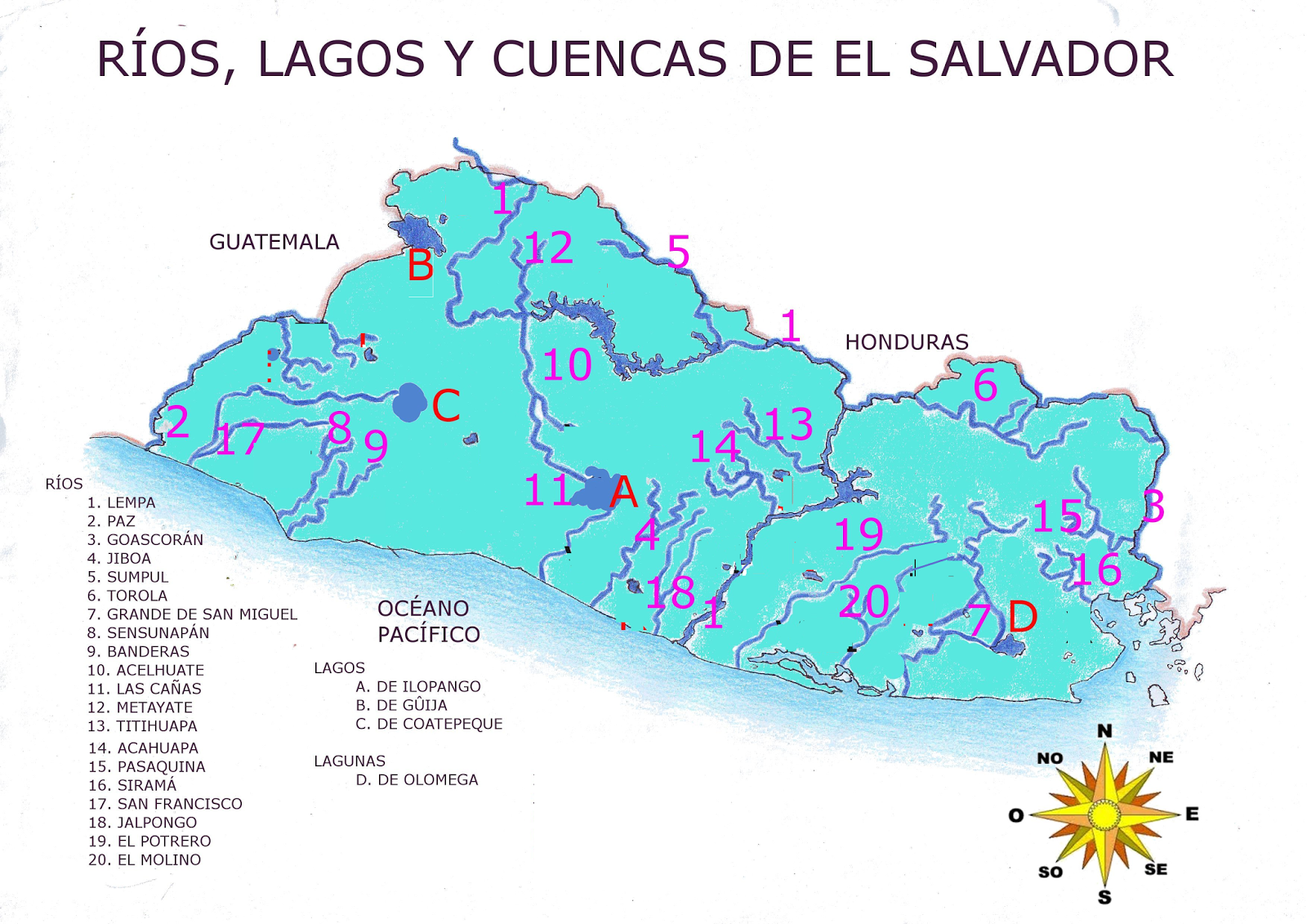 mapa-del-salvador-con-sus-lagos