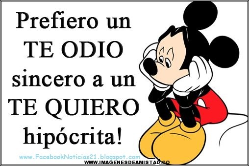 Mickey-Mouse-con-Frases-de-amistad-cortas-PARA-Facebook