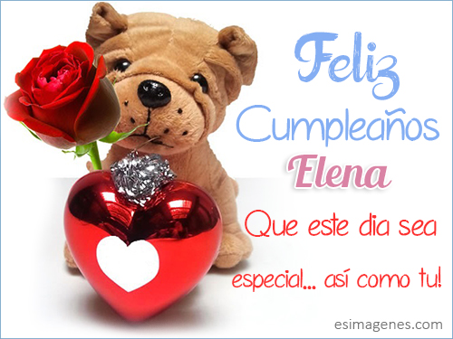 Imágenes lindas de feliz cumpleaños Elena para compartir