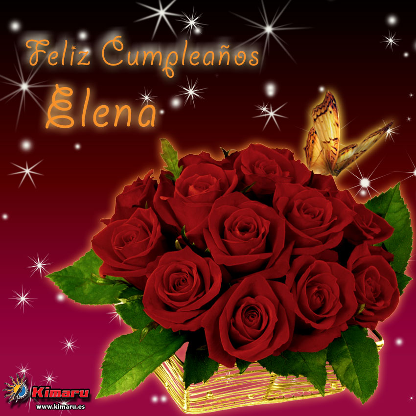 Imágenes lindas de feliz cumpleaños Elena para compartir
