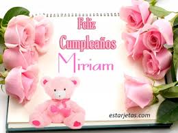 Imágenes lindas de feliz cumpleaños Miriam