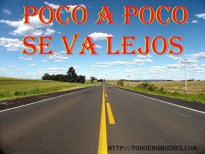 POCO A POCO SE VA LEJOS