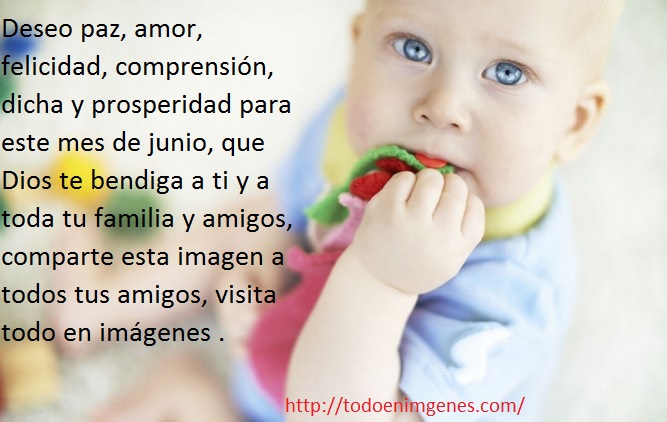 ▷ Que Dios bendiga este mes de junio