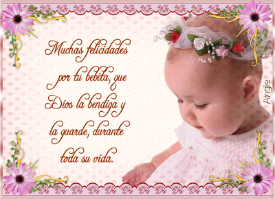 FELICIDADES POR LA BEBE