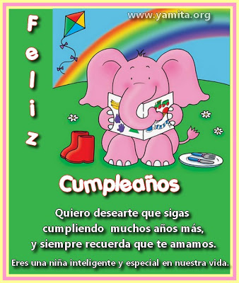 Tarjeta de Cumpleaños a una niña